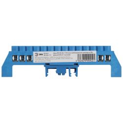 Шина ЭРА NO-224-113 N ноль в комбинированном изоляторе на DIN-рейку ШНИ-8х12-14-Д-синий