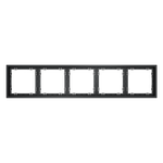 Рамка пластиковая VOLTUM S70 на 5 постов, (графит)