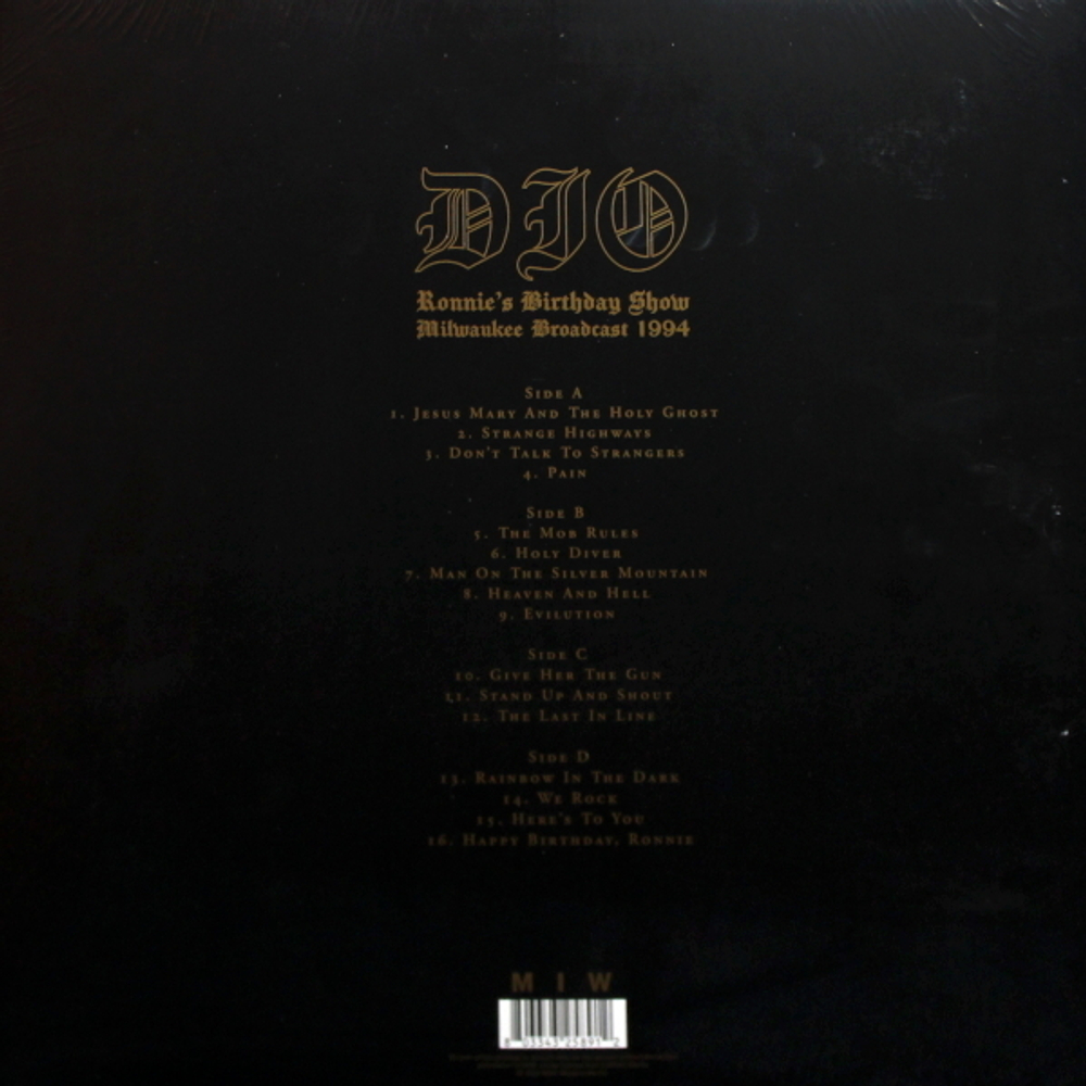 Dio / Ronnie's Birthday Show (Clear Vinyl)(2LP)