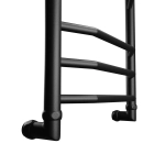 Полотенцесушитель водяной 600/500 лесенкой черный матовый