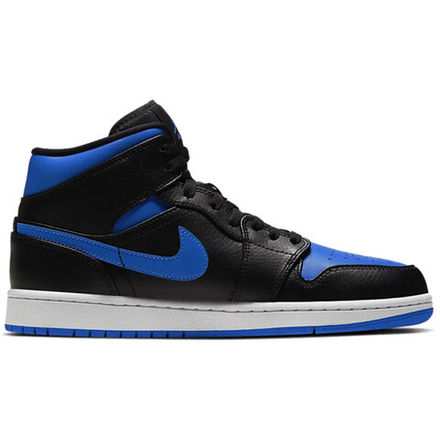 Кроссовки Air Jordan 1 Mid Black Hyper Royal