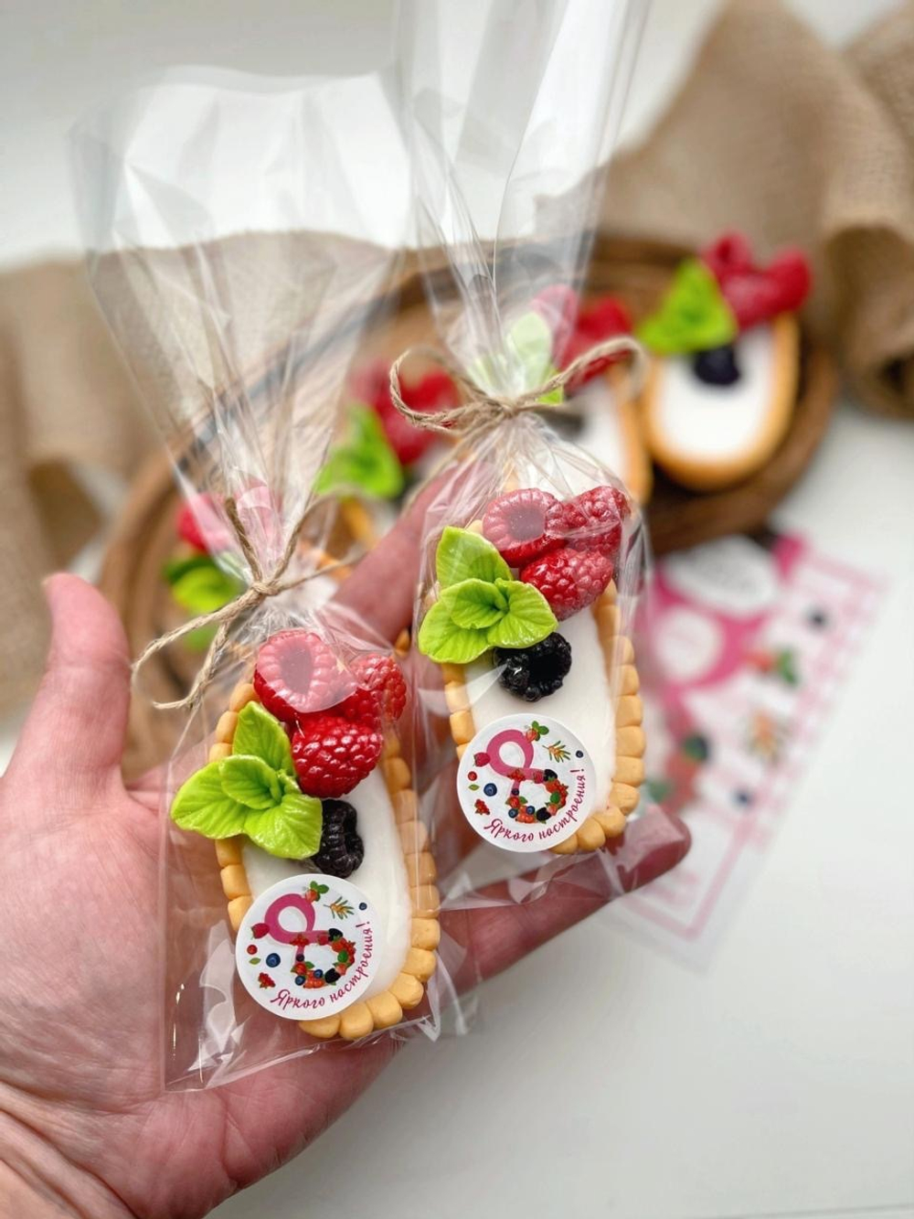 Мини-мыло «Малинка со сливками»