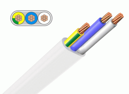 Провод ПУГНП 3х1,5 ГОСТ белый
