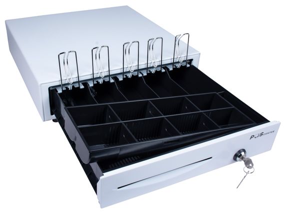 Денежный ящик POScenter 16E 410x415x100 распайка для &quot; ШТРИХ-М&quot;, белый