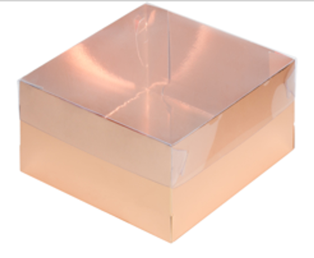 Коробка для зефира ПРЕМИУМ золото 20х20х7см