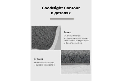 Подушка анатомическая GoodNight Contour c эффектом памяти