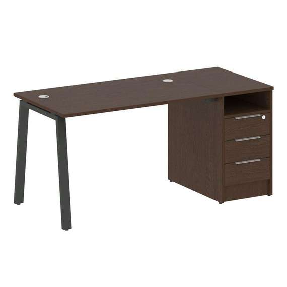 Метал Систем Рабочая станция с тумбой на А-образном м/к БА.РС-СТП-1.2