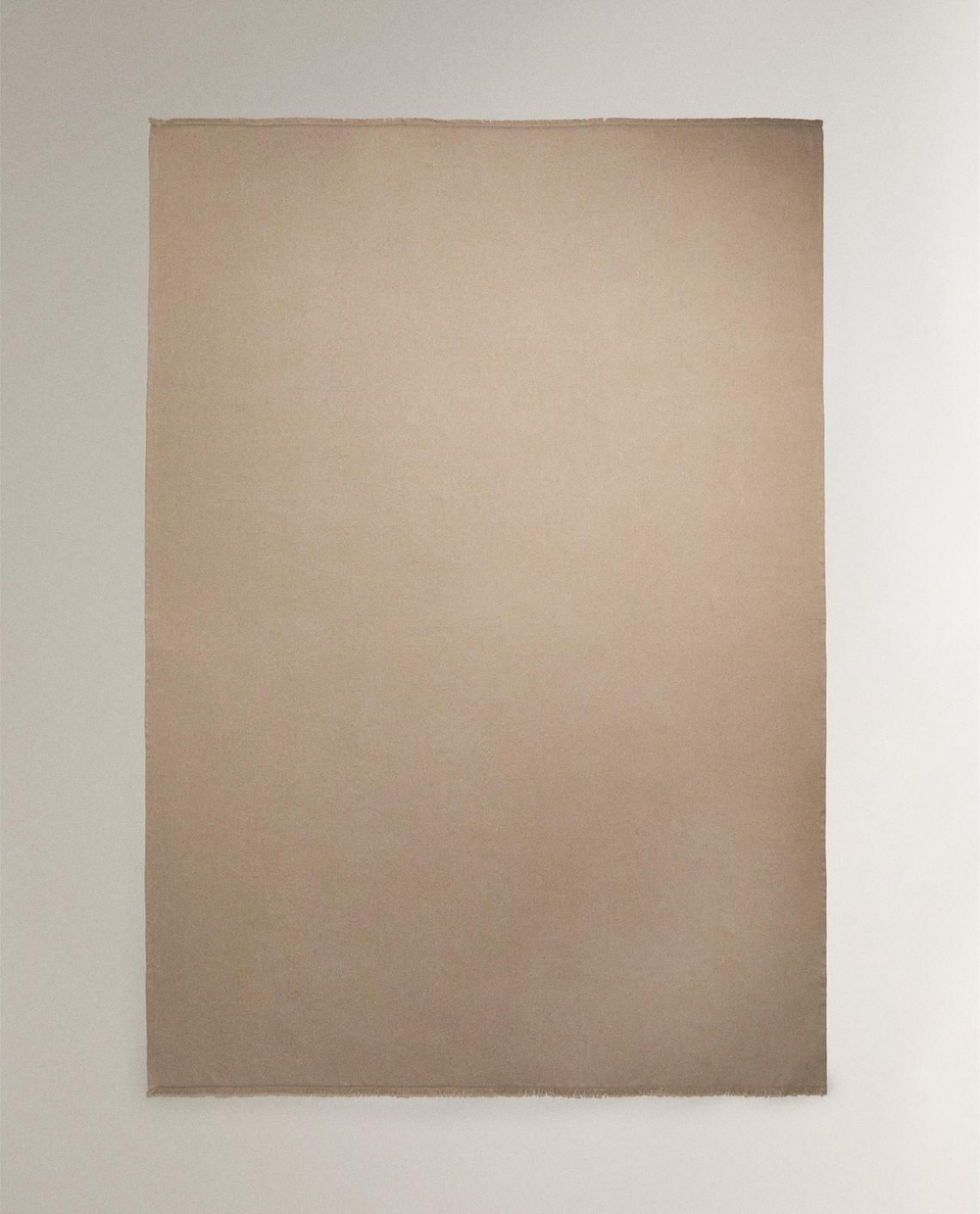 Zara Home - Гладкий универсальный плед, светло-бежевый, 160x250 см