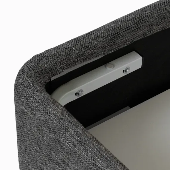 Кровать с подъемным механизмом Шиван 180x200 см, серая