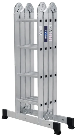 Лестница-трансформер "KROFT" 4х4 алюминиевая