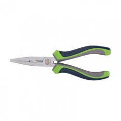 Длинногубцы прямые, 180 мм, трехкомпонентные рукоятки Сибртех