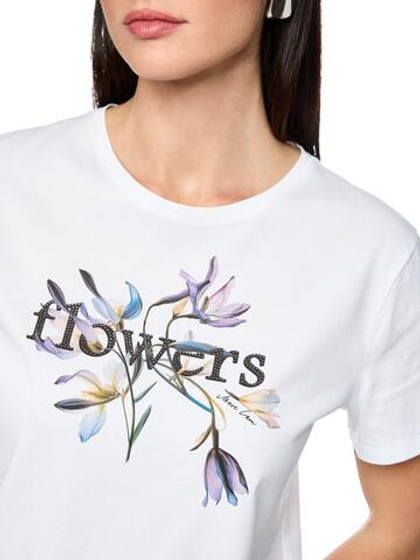 Marc Cain Футболка из хлопка с принтом