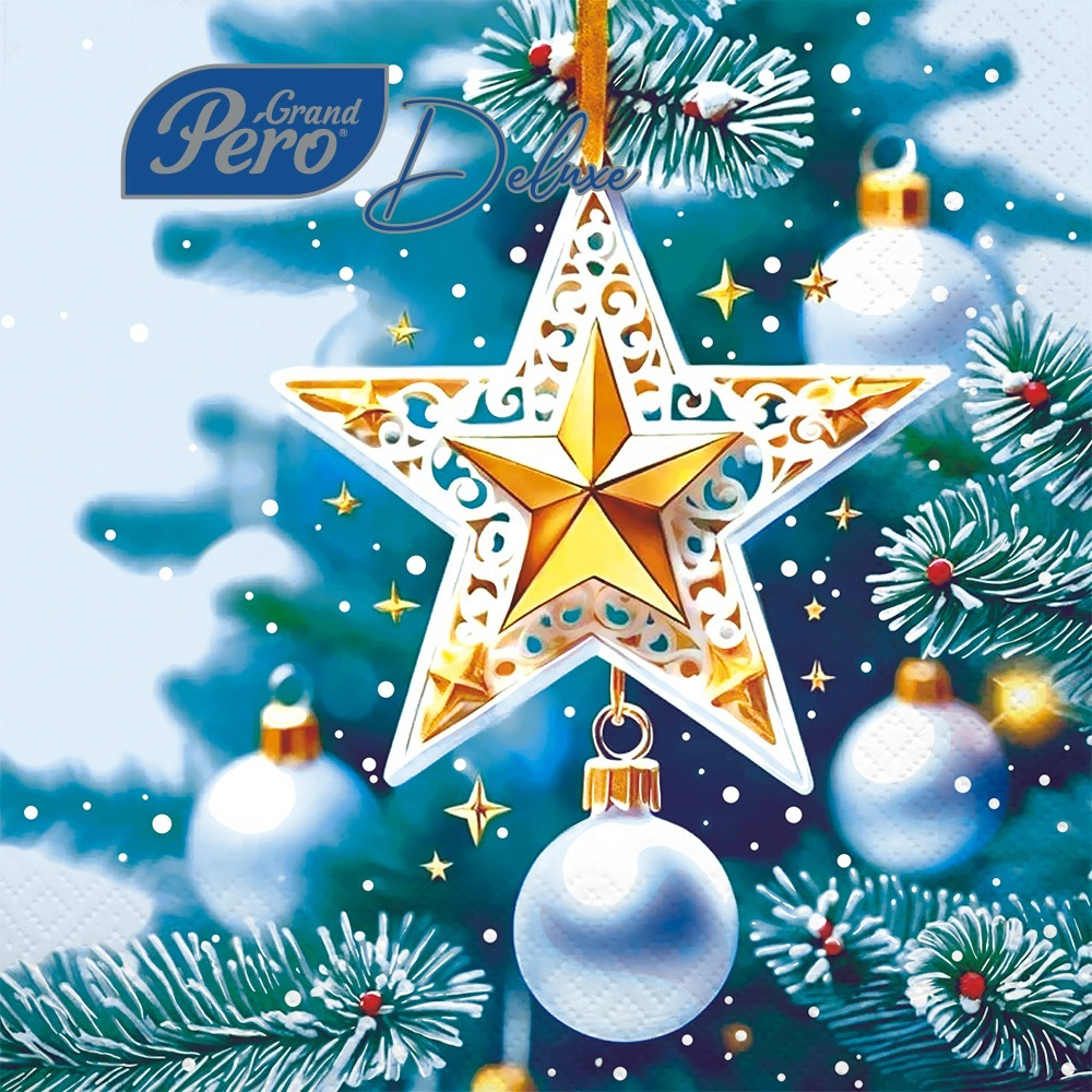 САЛФЕТКИ 33*33 НОВОГОДНИЕ 12 ШТ.