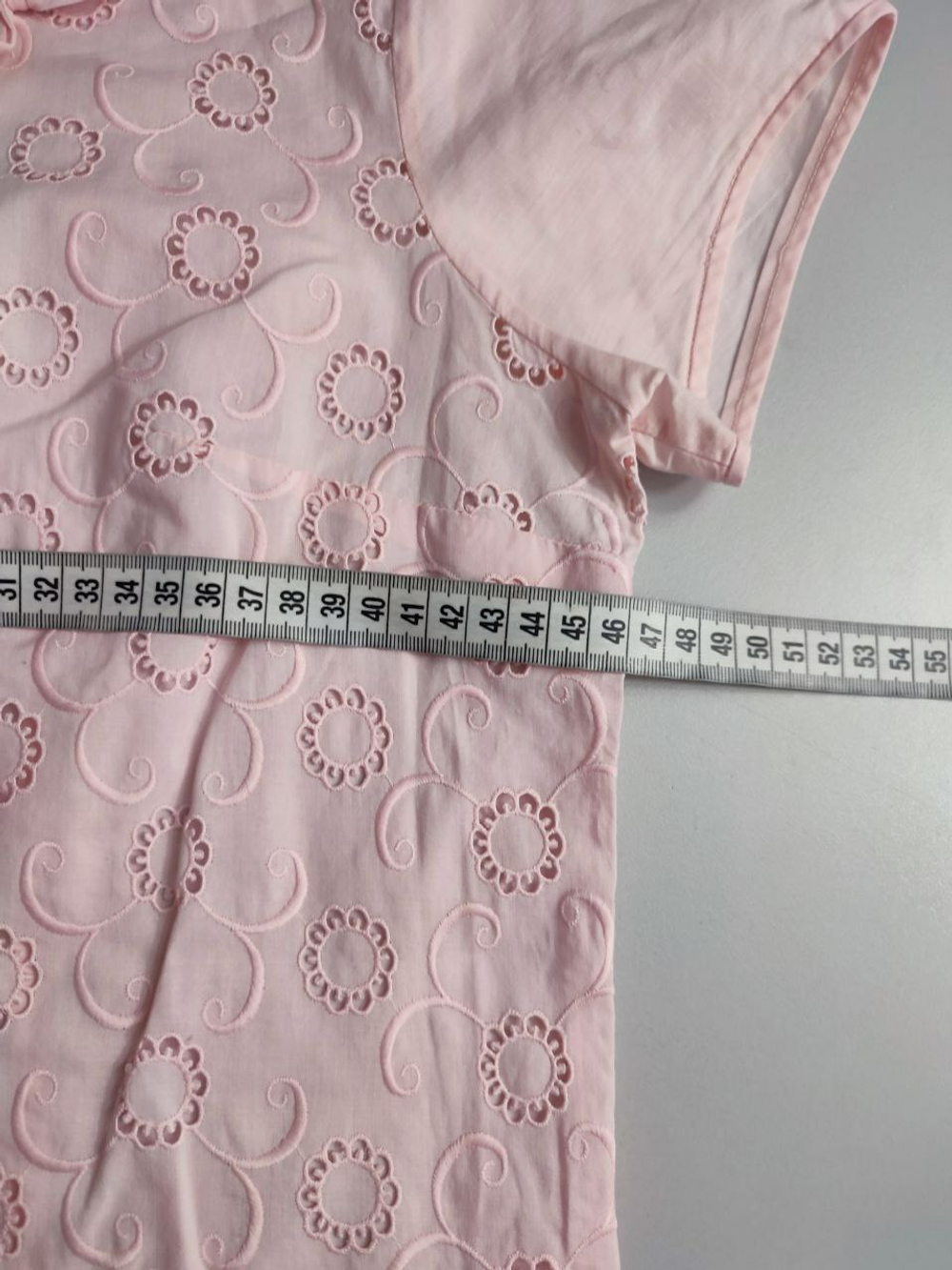 Блузка с вышивкой хлопковая 44 размер