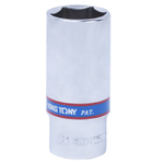 KING TONY (323521M) Головка торцевая глубокая шестигранная 3/8", 21 мм