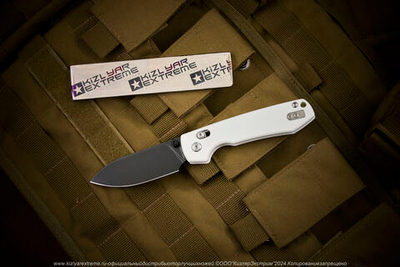 Нож Vosteed Raccoon CB сталь 14C28N Black Stonewash рукоять White G10