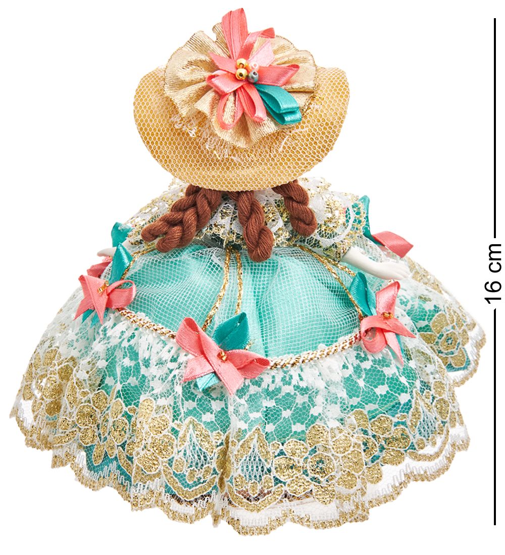 Народные промыслы RK-730/3 Кукла-шкатулка «Дама в шляпке»