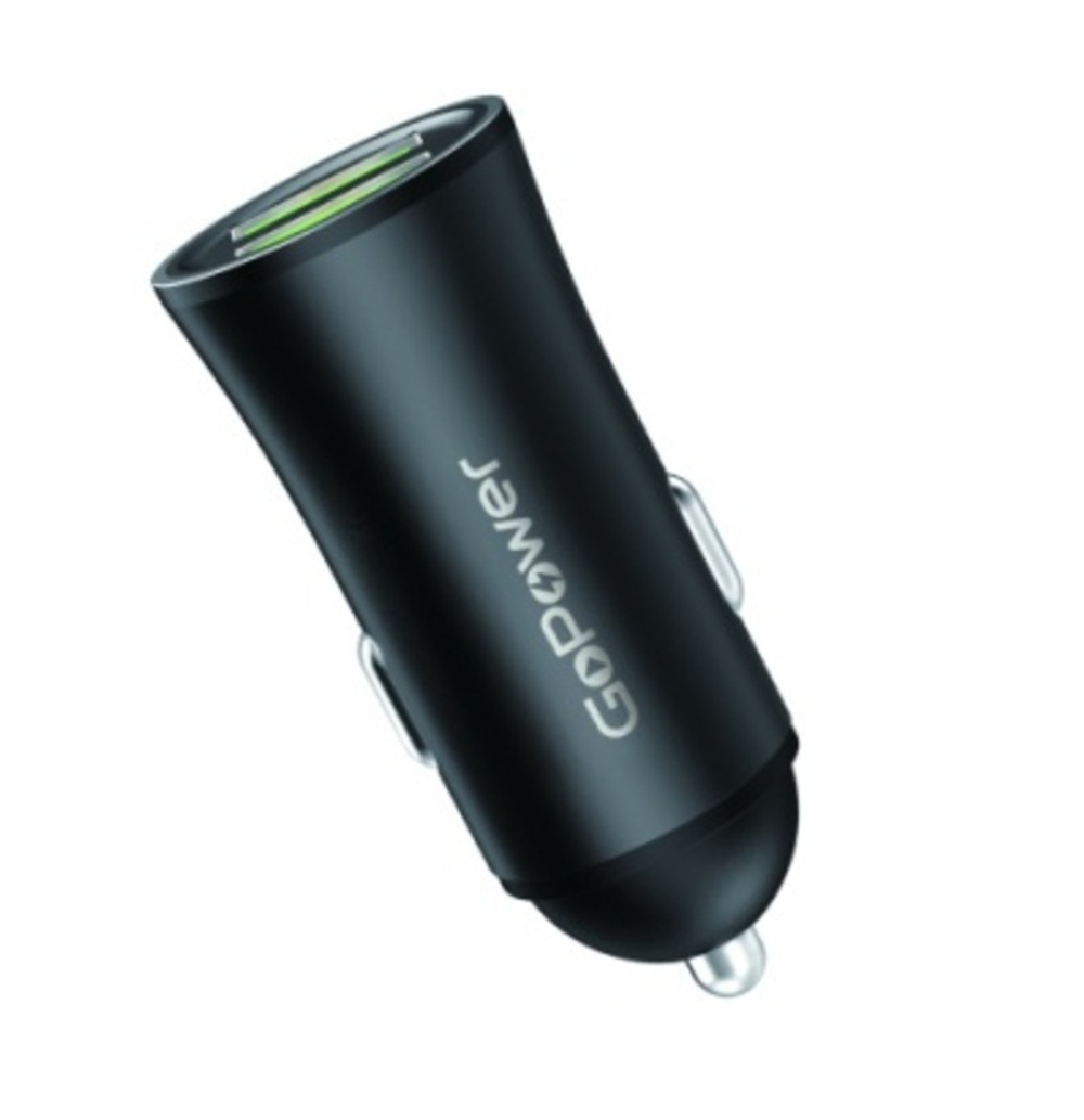 Автомобильное зарядное устройство GoPower GPC07-2U 2USB черный