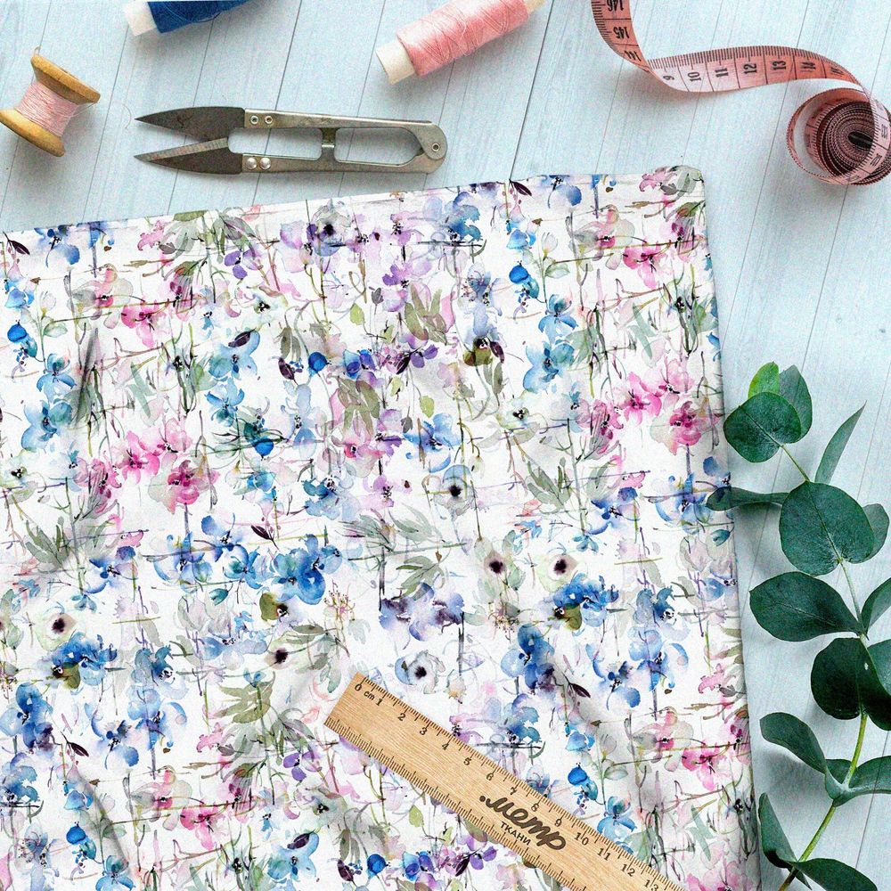 Ткань дюспо клод моне «танец цветов»