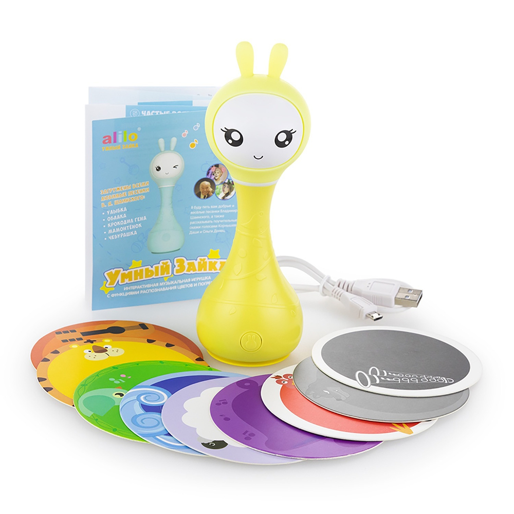 Музыкальная игрушка Умный зайка alilo, Жёлтый