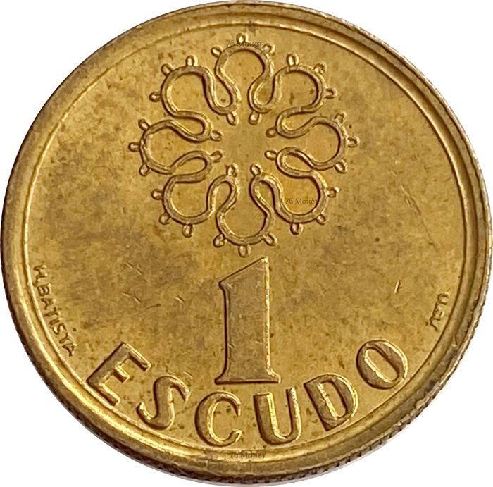 1 эскудо 1986-2001 Португалия