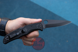 Нож Spyderco Endura Black полусеррейтор (версия 2024 г) C10BBK