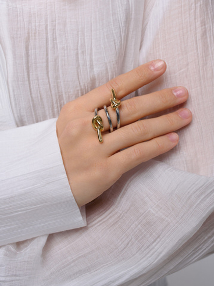 Кольцо "Two nodes" Bicolor