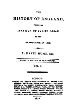 The history of England from the invasion of Julius Caesar. Vol. 1 | David Hume