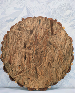 Зеркало настенное круглое с джутом интерьерное