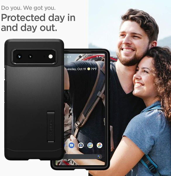Чехол Spigen Tough Armor для Google Pixel 6 (2021) - Black
