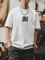 Футболка мужская с короткими рукавами JerRenault американская ретро, новая модель прилива свободная мужская футболка