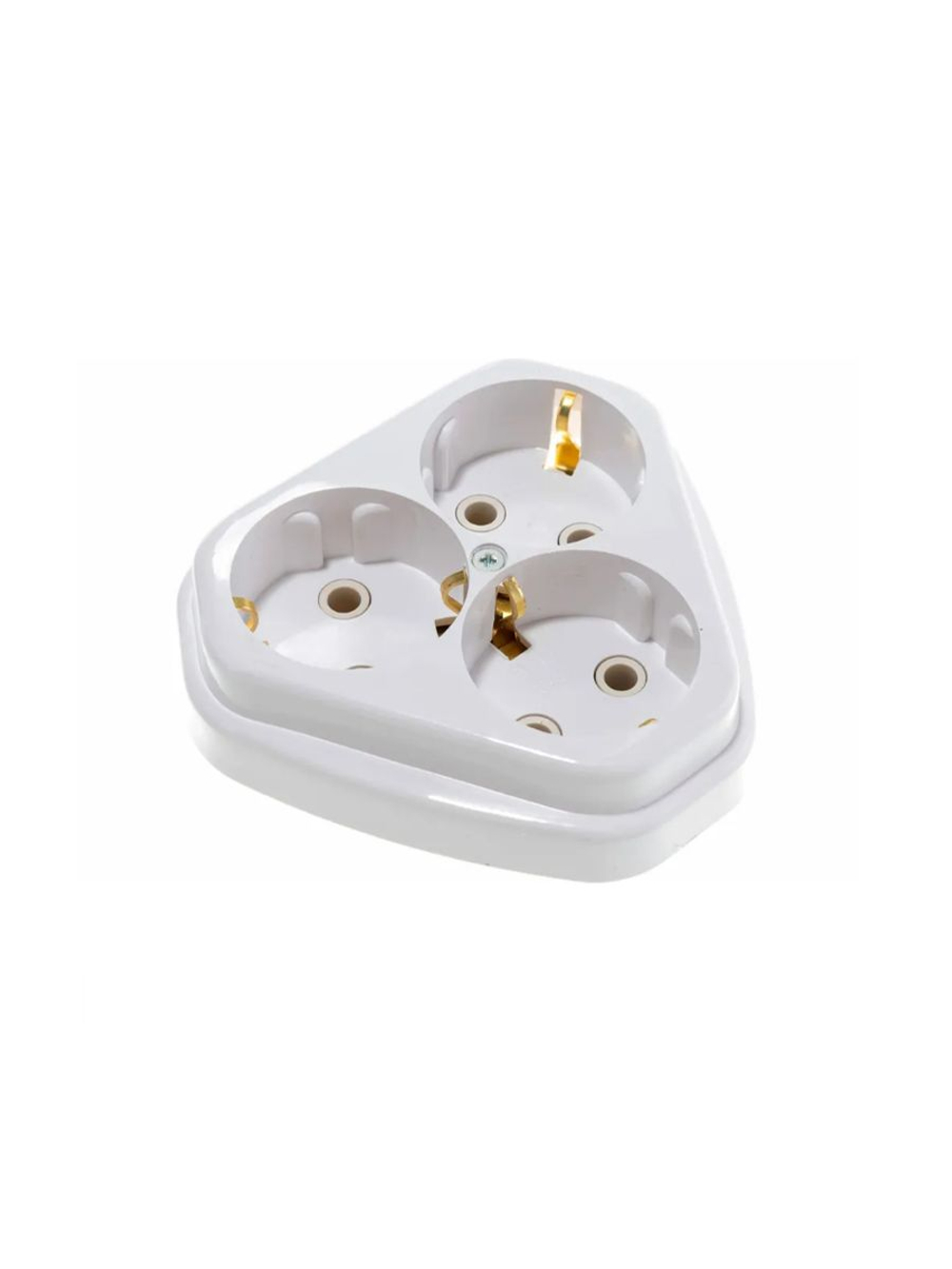 Розетка трехмест. скр. уст. с з/к (ток 16А) РС10/16-835 в инд.упак.