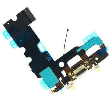 Шлейф с разъемом зарядки и микрофоном для iPhone 7, белый #
