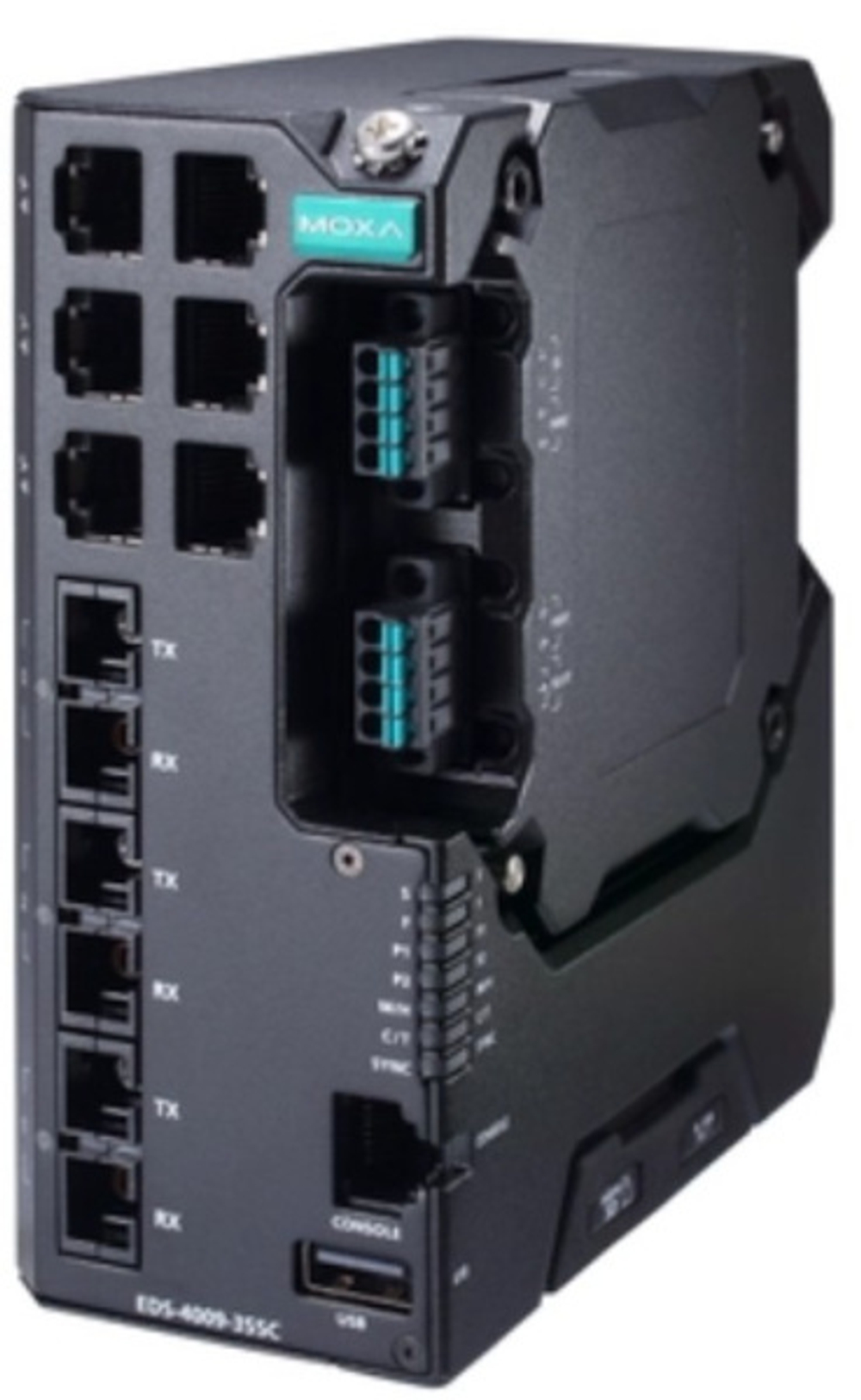 Коммутатор управляемый MOXA EDS-4009-3SSC-LV-T