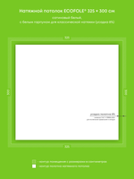 Натяжные потолки 9.8 м2, 12.6 м2