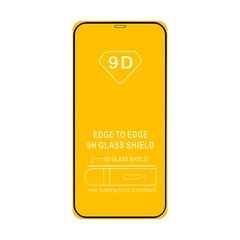 Защитное стекло 2.5D 9H полный клей Full Glue для iPhone 13 Mini (5.4) (Чёрное)