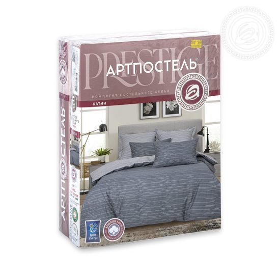 Евро комплект постельного белья Ариго сатин