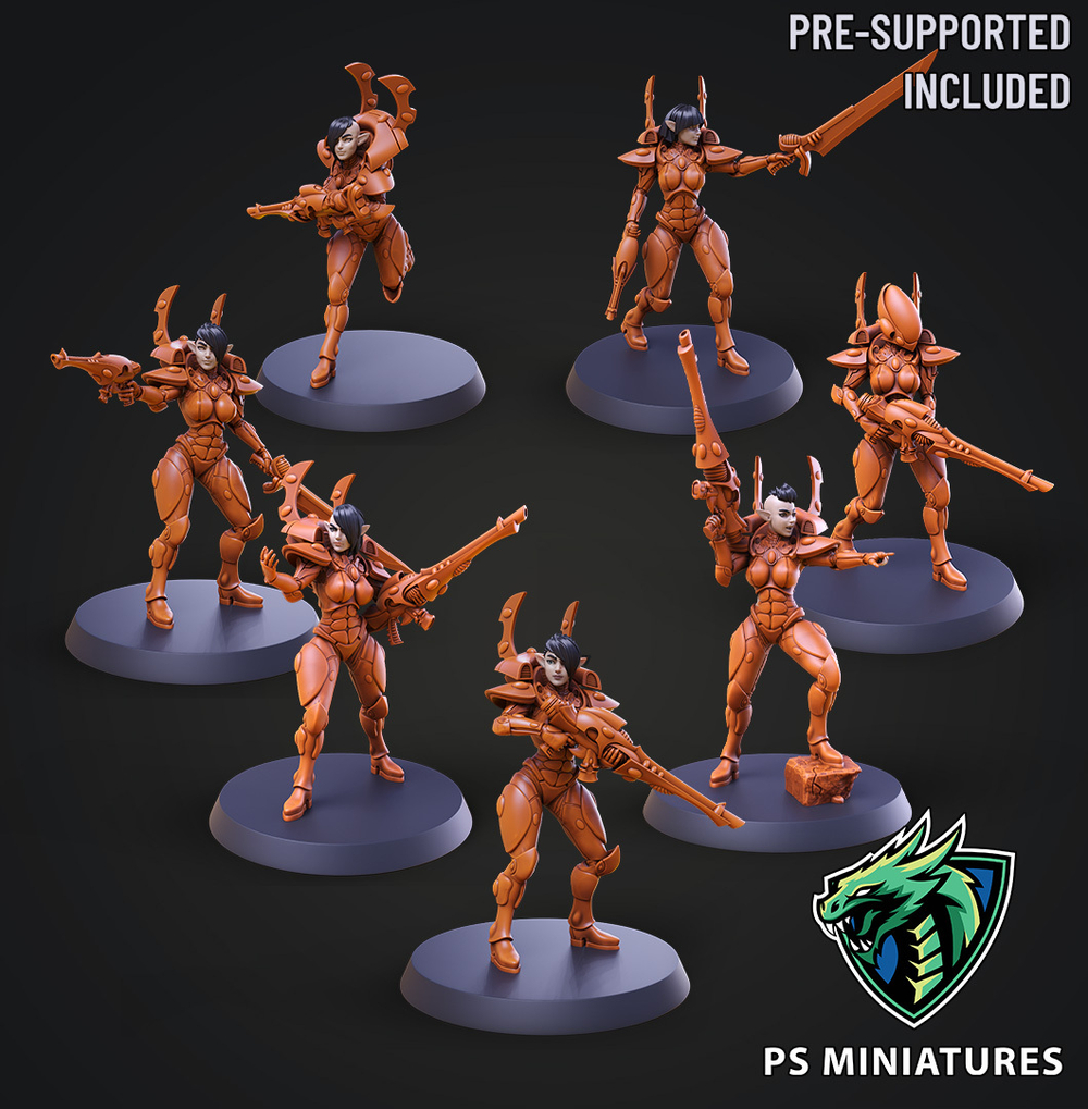 Space Elf Female Soldier Bundle
