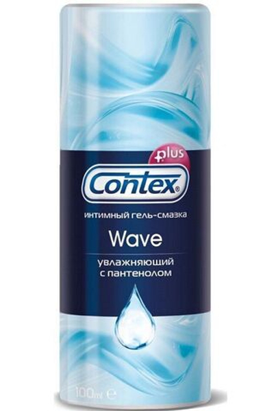 Гель-смазка на водной основе с пантенолом Contex Plus Wave - 100 мл.