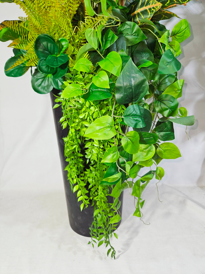 Искусственная композиция Интерьерная из растений 160см в кашпо