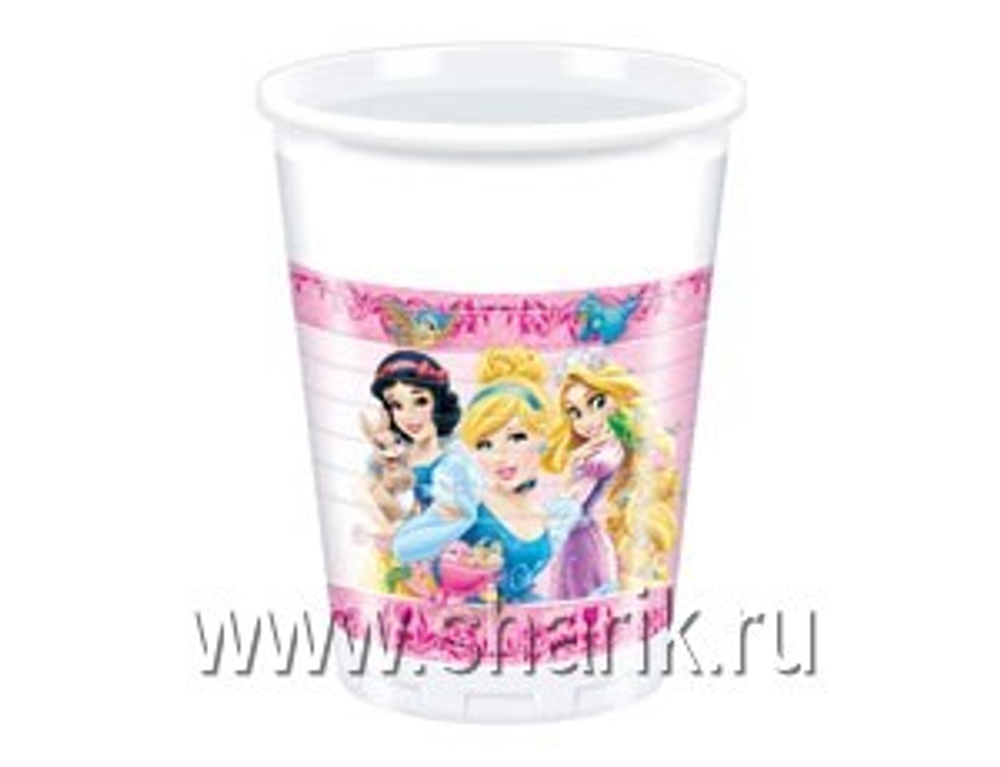 Распродажа Стакан пл Принцессы и животные 200мл 8шт.