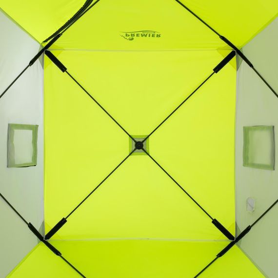 Палатка зимняя PREMIER Куб 1,8х1,8 yellow lumi/gray