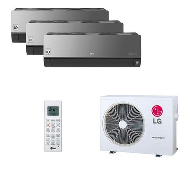 Мульти сплит-система LG на 3 комнаты (25+25+25 кв.м.) Artcool Mirror