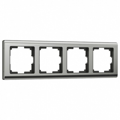 Рамка на 4 поста Werkel Metallic (глянцевый никель) W0041602