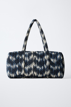 ZARA СУМКА С ПРИНТОМ TIE DYE, СИНИЙ
