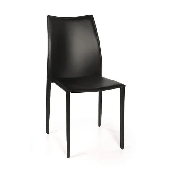 Стул Rolf черная кожа