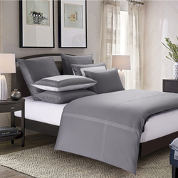 Наволочка декорированная 50х75 Sharmes Merrow Stitch графитовая