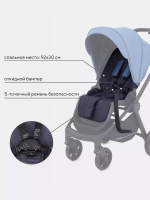 Коляска детская RANT basic "ENERGY" (2в1) RA091 Blue