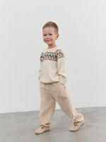 Брюки вельветовые "Сливочный пудинг" 0+