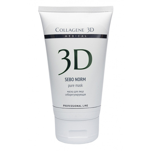 Себорегулирующая маска для жирной и комбинированной кожи Medical Collagene 3D Sebo Norm (проф) 150мл